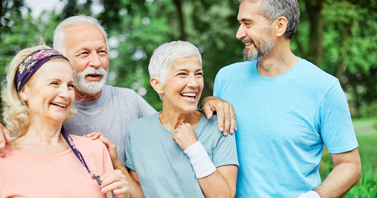 older adults having fun