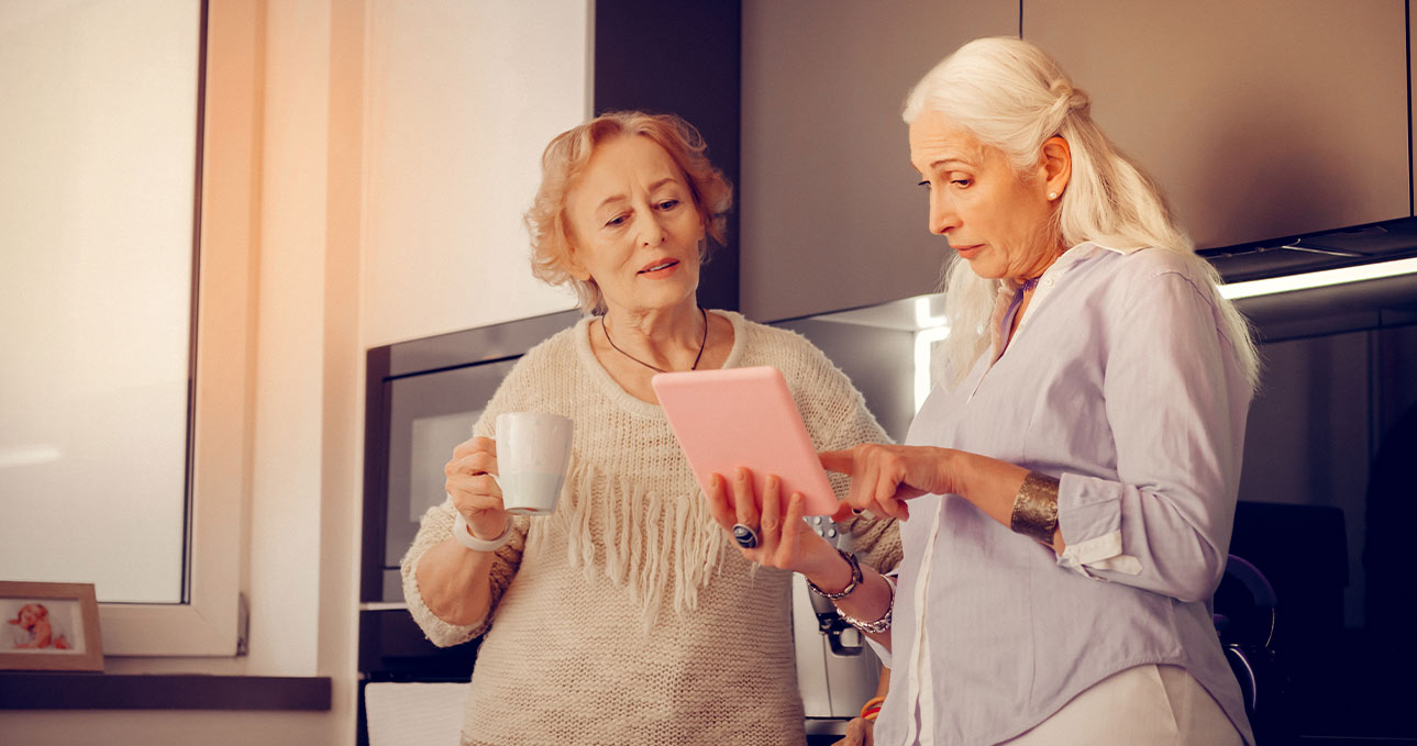 Small-Hero-Women-Looking-At-Tablet hormone replacement therapy options